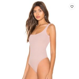 Superdown Jaye Ribbed Bodysuit - Mauve